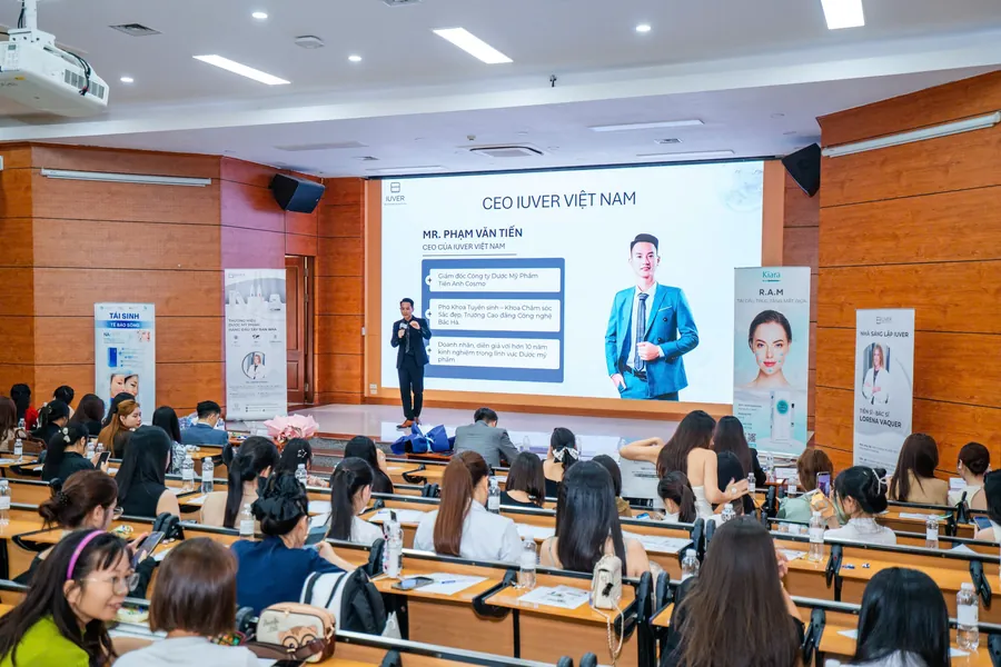 Phần giới thiệu thương hiệu IUVER tại hội thảo
