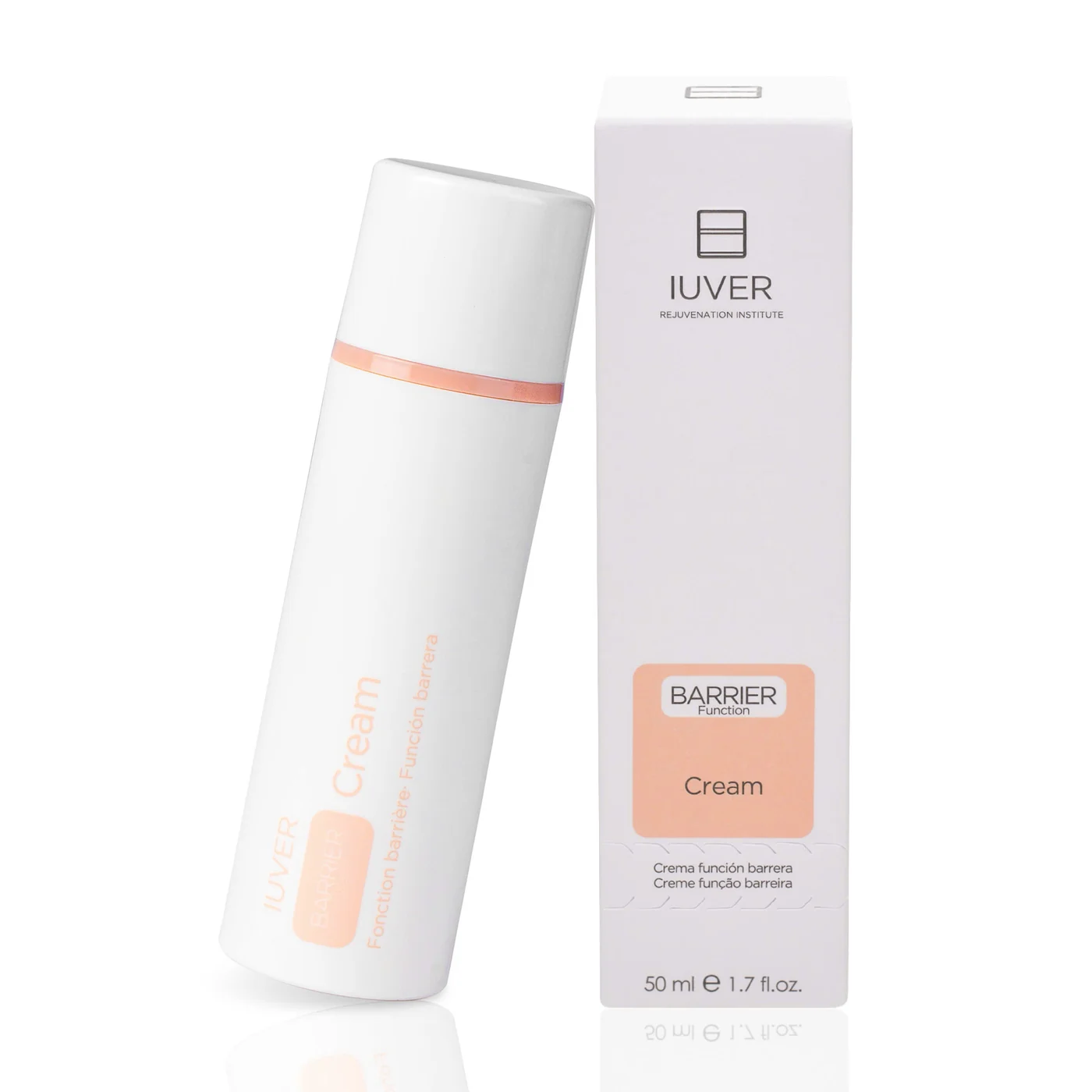 IUVER Barrier Cream 50 ml cùng hộp giấy in nhãn Barrier Function
